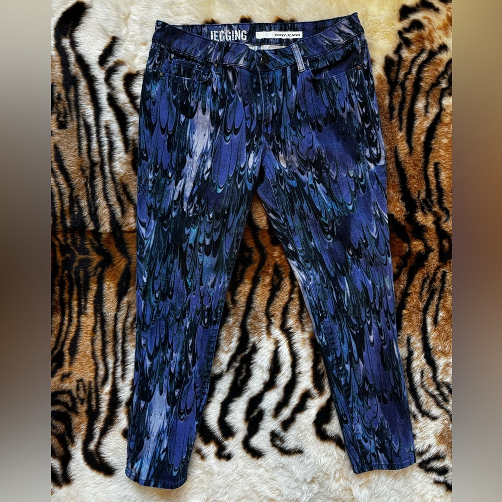 DKNY patterned jeans
